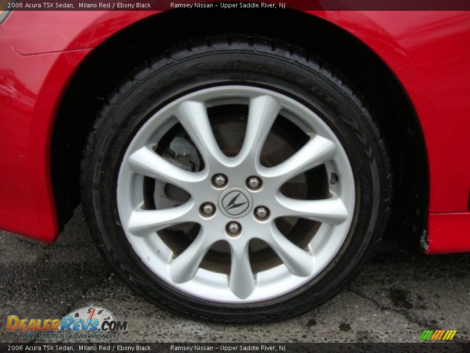 2006 Acura TSX Sedan Milano Red / Ebony Black Photo #36