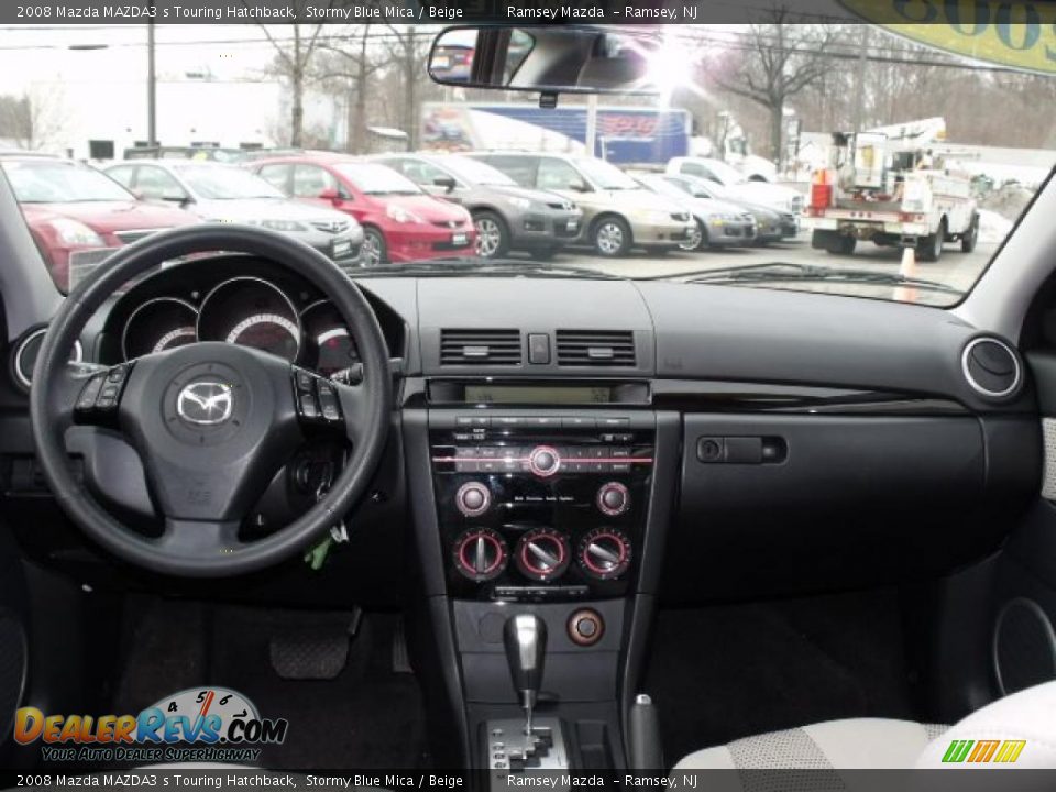 2008 Mazda MAZDA3 s Touring Hatchback Stormy Blue Mica / Beige Photo #22