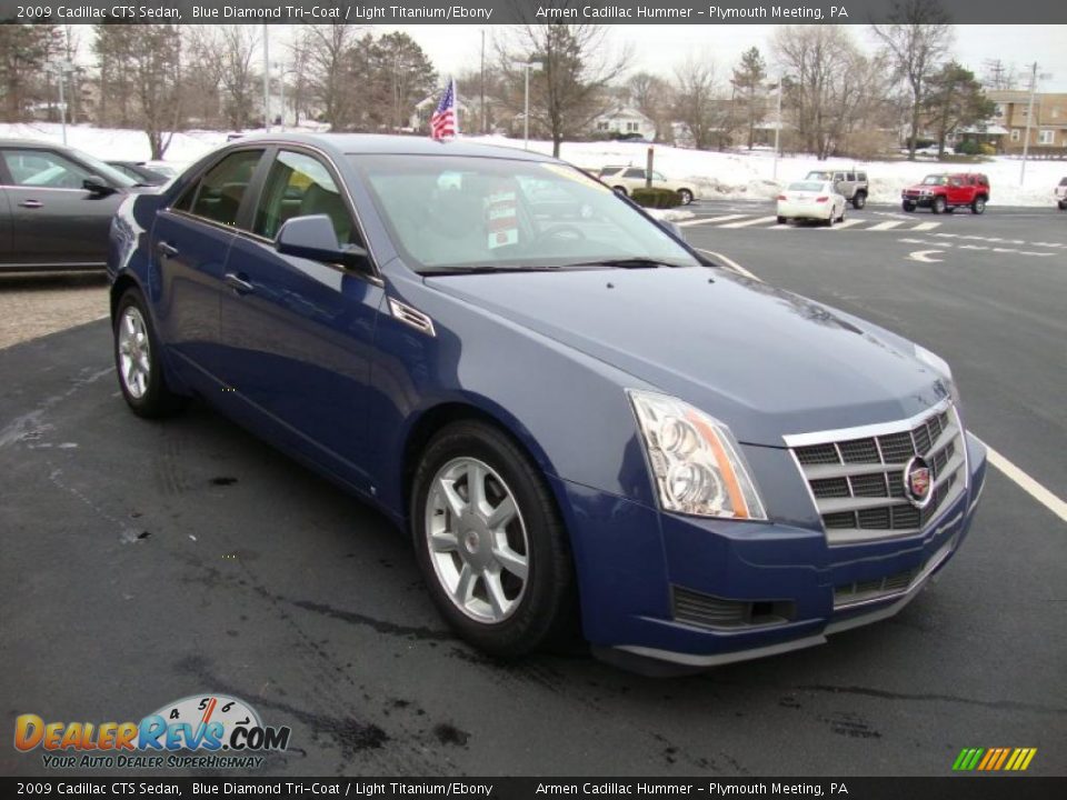 Blue Diamond Tri-Coat 2009 Cadillac CTS Sedan Photo #4