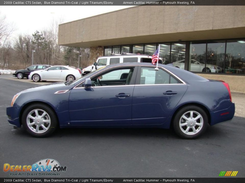 Blue Diamond Tri-Coat 2009 Cadillac CTS Sedan Photo #10