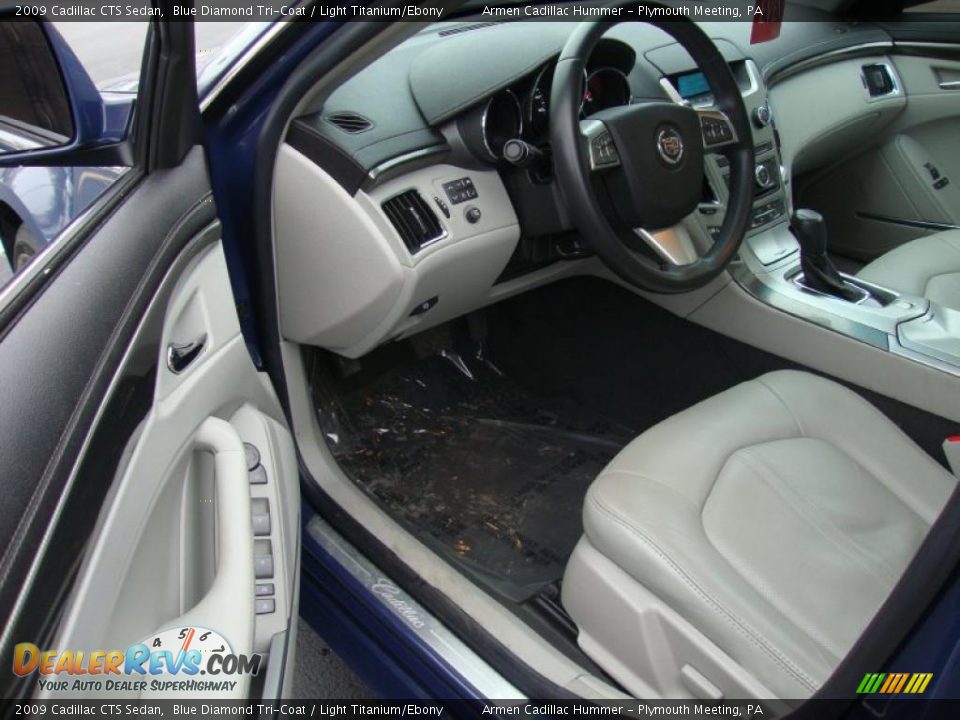 Light Titanium/Ebony Interior - 2009 Cadillac CTS Sedan Photo #12