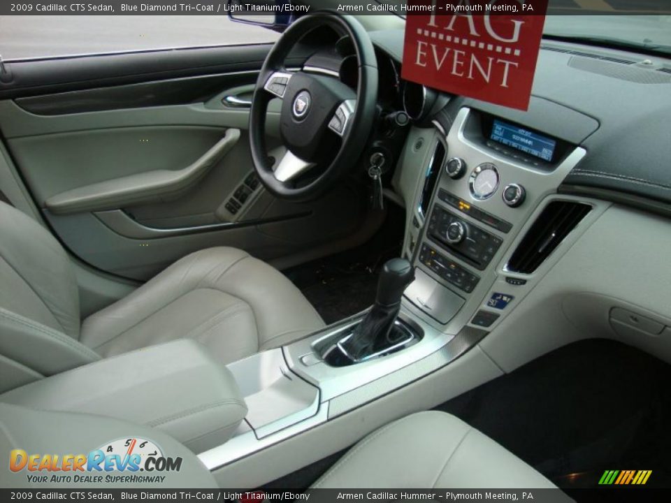 Light Titanium/Ebony Interior - 2009 Cadillac CTS Sedan Photo #18