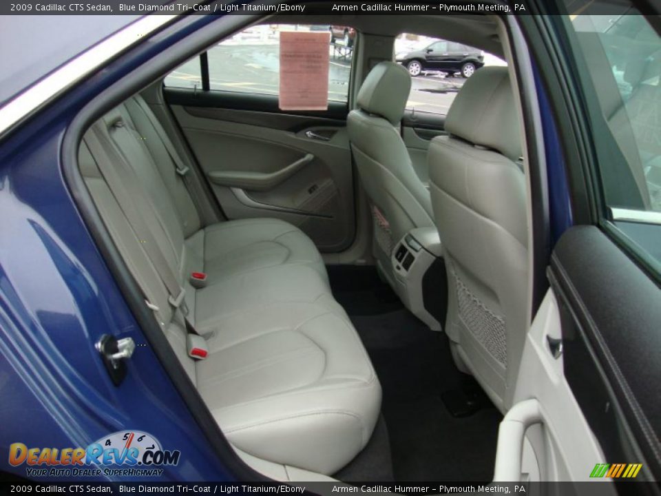 2009 Cadillac CTS Sedan Blue Diamond Tri-Coat / Light Titanium/Ebony Photo #21