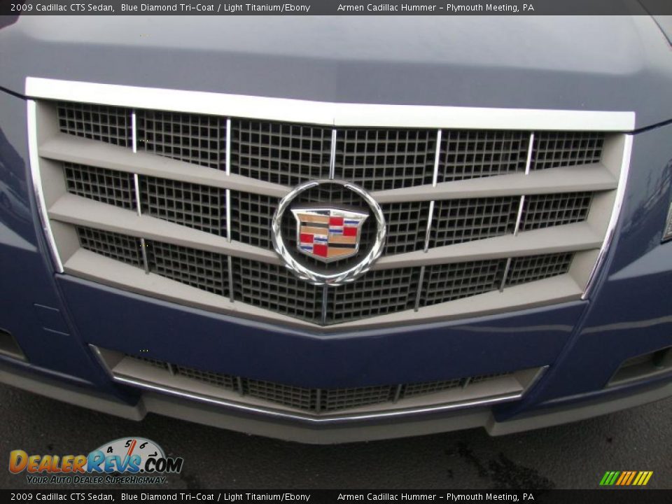 2009 Cadillac CTS Sedan Blue Diamond Tri-Coat / Light Titanium/Ebony Photo #28
