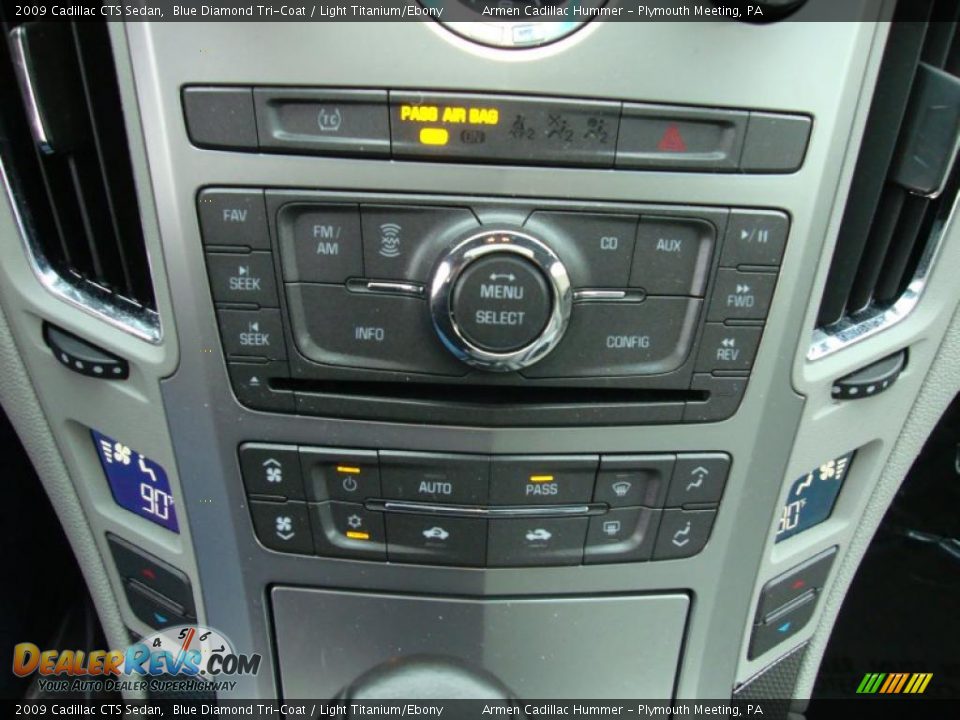 2009 Cadillac CTS Sedan Blue Diamond Tri-Coat / Light Titanium/Ebony Photo #32