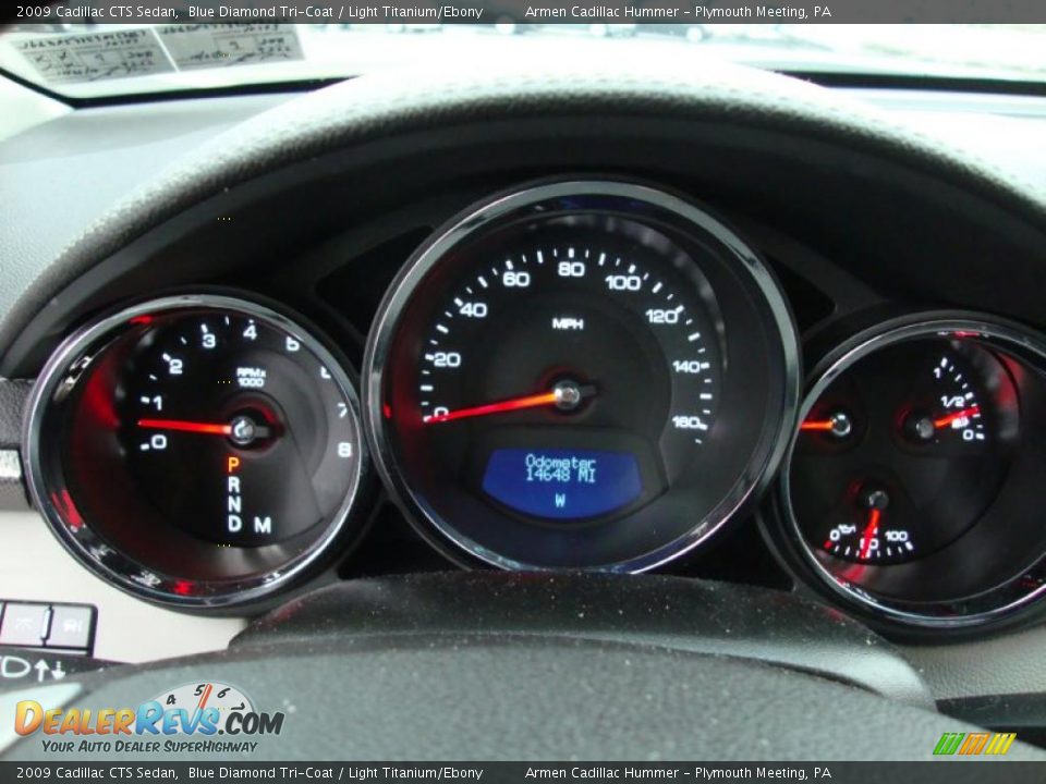 2009 Cadillac CTS Sedan Blue Diamond Tri-Coat / Light Titanium/Ebony Photo #34