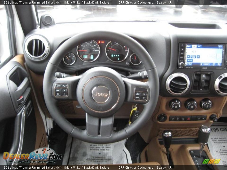 2011 Jeep Wrangler Unlimited Sahara 4x4 Steering Wheel Photo #9