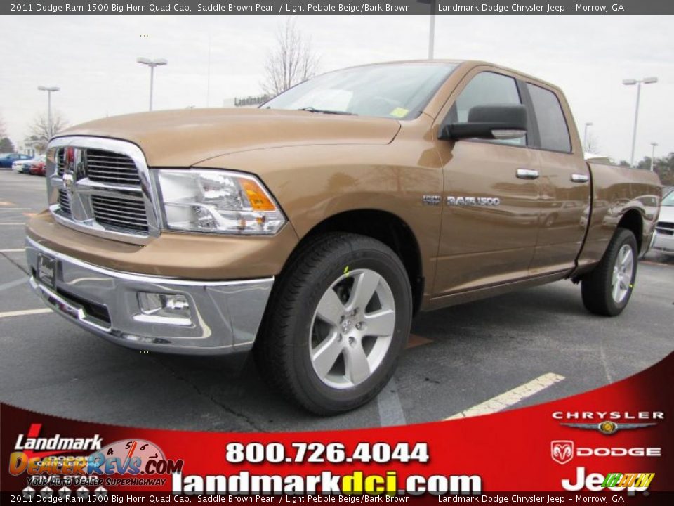 2011 Dodge Ram 1500 Big Horn Quad Cab Saddle Brown Pearl / Light Pebble Beige/Bark Brown Photo #1
