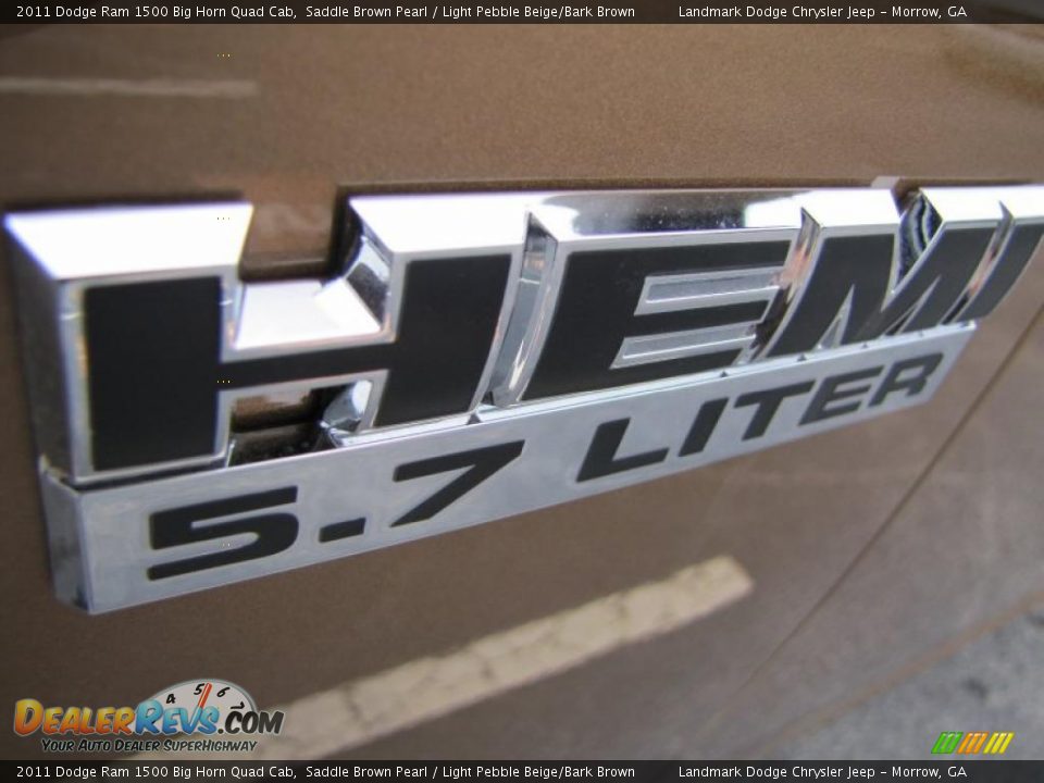 2011 Dodge Ram 1500 Big Horn Quad Cab Saddle Brown Pearl / Light Pebble Beige/Bark Brown Photo #6