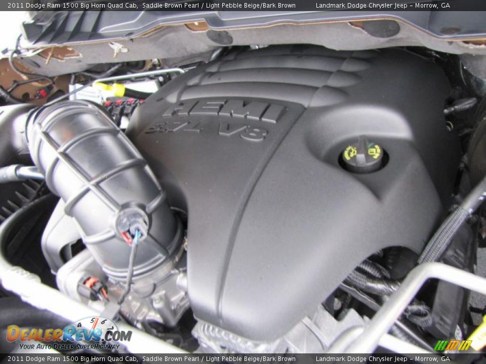 2011 Dodge Ram 1500 Big Horn Quad Cab 5.7 Liter HEMI OHV 16-Valve VVT MDS V8 Engine Photo #13