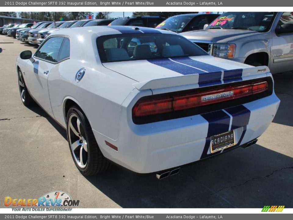 2011 Dodge Challenger SRT8 392 Inaugural Edition Bright White / Pearl White/Blue Photo #5