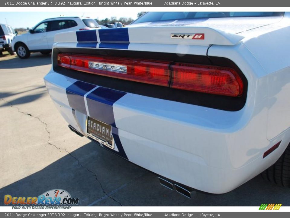 2011 Dodge Challenger SRT8 392 Inaugural Edition Bright White / Pearl White/Blue Photo #9