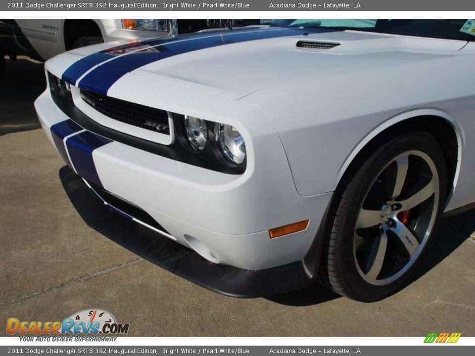 2011 Dodge Challenger SRT8 392 Inaugural Edition Bright White / Pearl White/Blue Photo #14