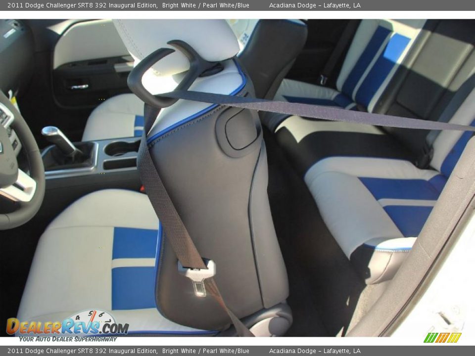 Pearl White/Blue Interior - 2011 Dodge Challenger SRT8 392 Inaugural Edition Photo #24