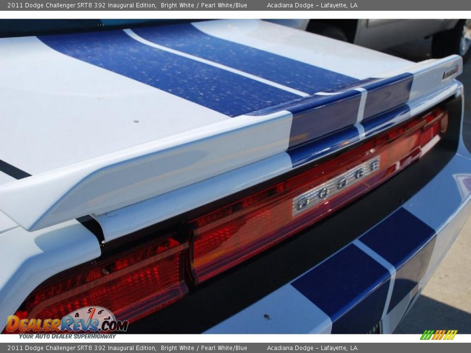 2011 Dodge Challenger SRT8 392 Inaugural Edition Bright White / Pearl White/Blue Photo #34