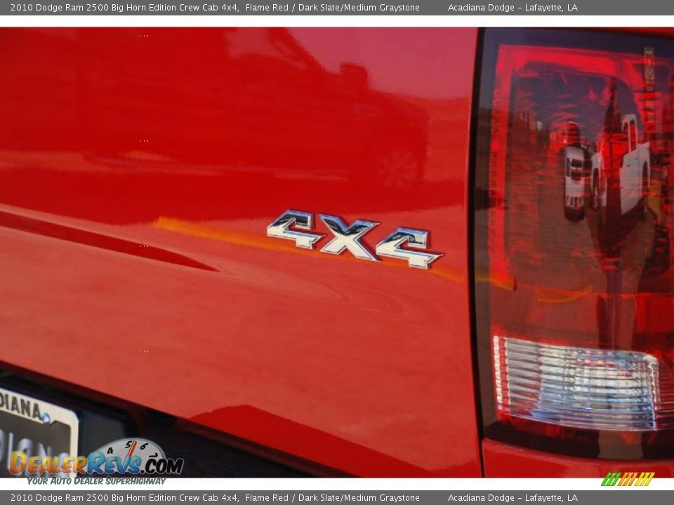 2010 Dodge Ram 2500 Big Horn Edition Crew Cab 4x4 Flame Red / Dark Slate/Medium Graystone Photo #7