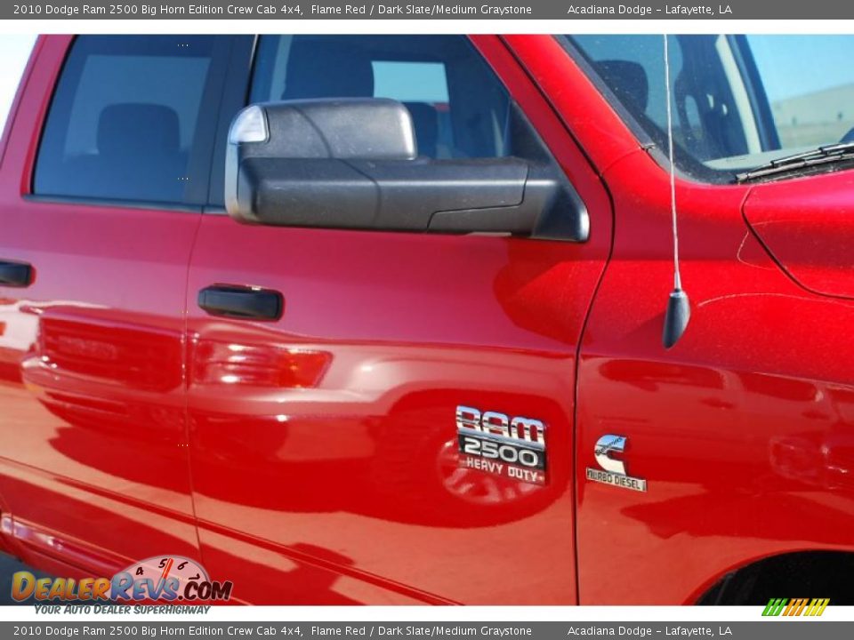 2010 Dodge Ram 2500 Big Horn Edition Crew Cab 4x4 Flame Red / Dark Slate/Medium Graystone Photo #9