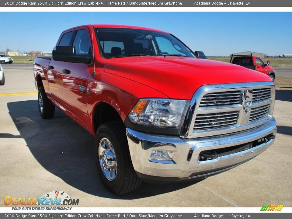 2010 Dodge Ram 2500 Big Horn Edition Crew Cab 4x4 Flame Red / Dark Slate/Medium Graystone Photo #10