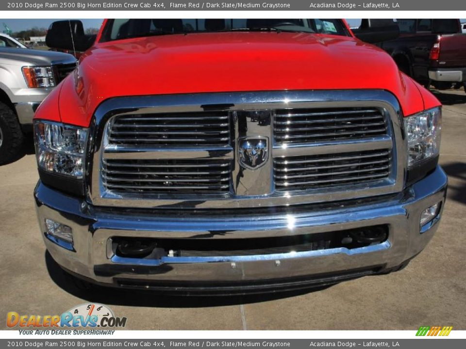 2010 Dodge Ram 2500 Big Horn Edition Crew Cab 4x4 Flame Red / Dark Slate/Medium Graystone Photo #11