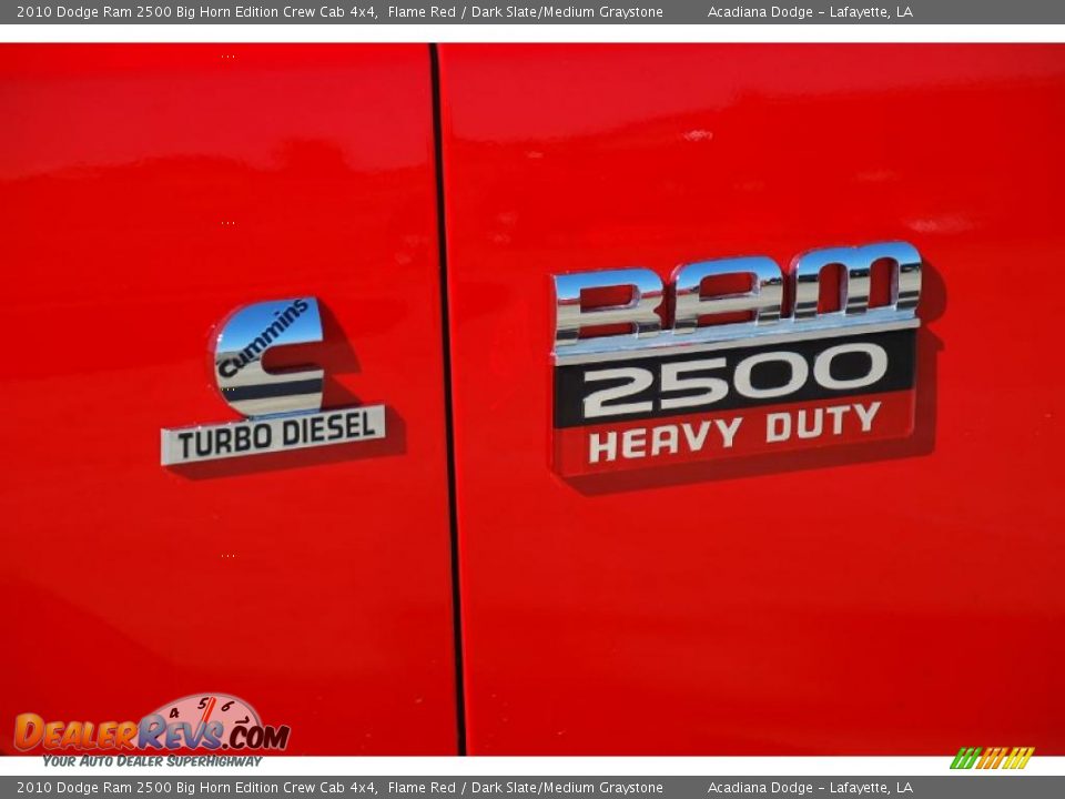 2010 Dodge Ram 2500 Big Horn Edition Crew Cab 4x4 Flame Red / Dark Slate/Medium Graystone Photo #13