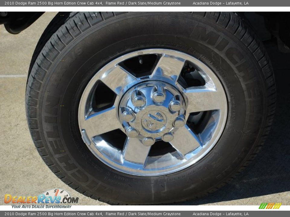 2010 Dodge Ram 2500 Big Horn Edition Crew Cab 4x4 Flame Red / Dark Slate/Medium Graystone Photo #14