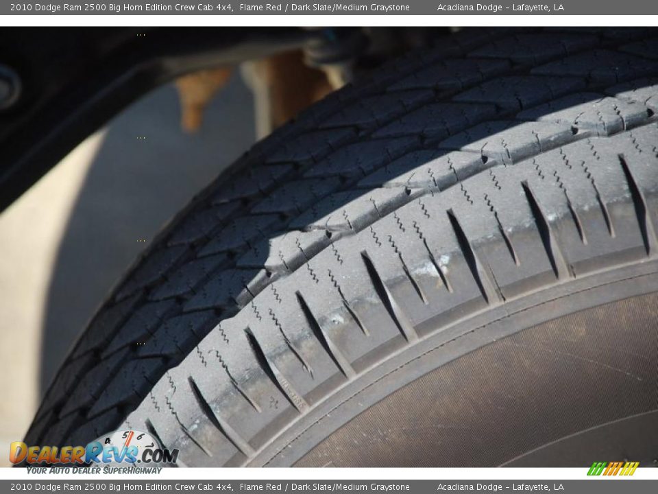 2010 Dodge Ram 2500 Big Horn Edition Crew Cab 4x4 Flame Red / Dark Slate/Medium Graystone Photo #15