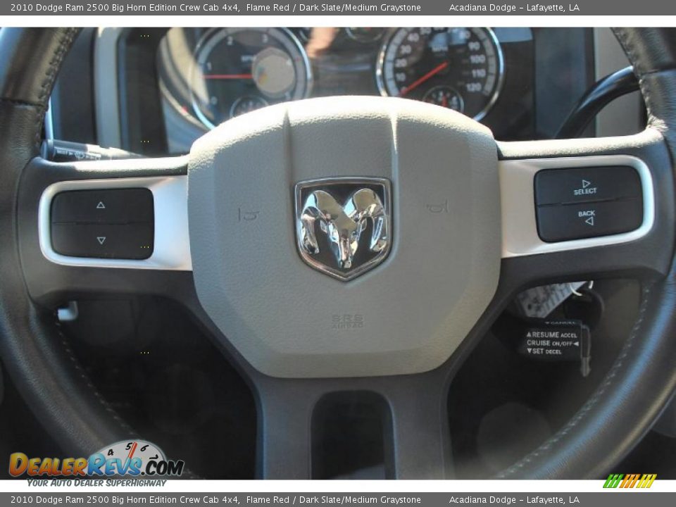 2010 Dodge Ram 2500 Big Horn Edition Crew Cab 4x4 Flame Red / Dark Slate/Medium Graystone Photo #25