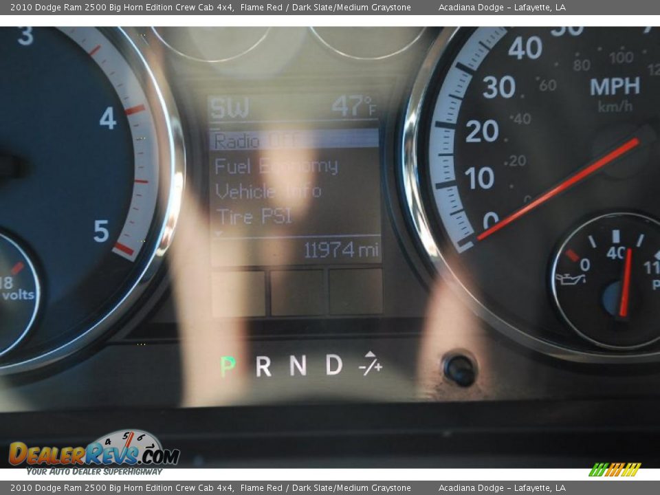 2010 Dodge Ram 2500 Big Horn Edition Crew Cab 4x4 Flame Red / Dark Slate/Medium Graystone Photo #27