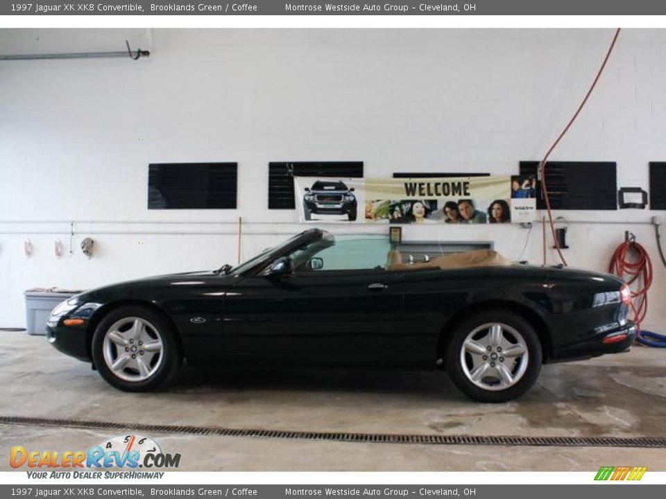 1997 Jaguar XK XK8 Convertible Brooklands Green / Coffee Photo #3
