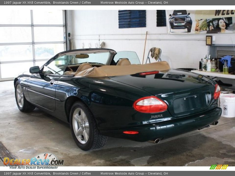 1997 Jaguar XK XK8 Convertible Brooklands Green / Coffee Photo #4