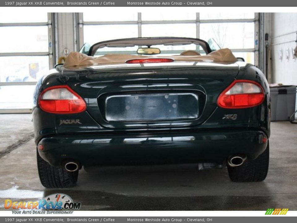 1997 Jaguar XK XK8 Convertible Brooklands Green / Coffee Photo #5