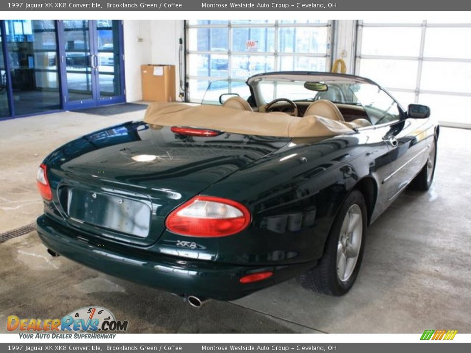 1997 Jaguar XK XK8 Convertible Brooklands Green / Coffee Photo #6