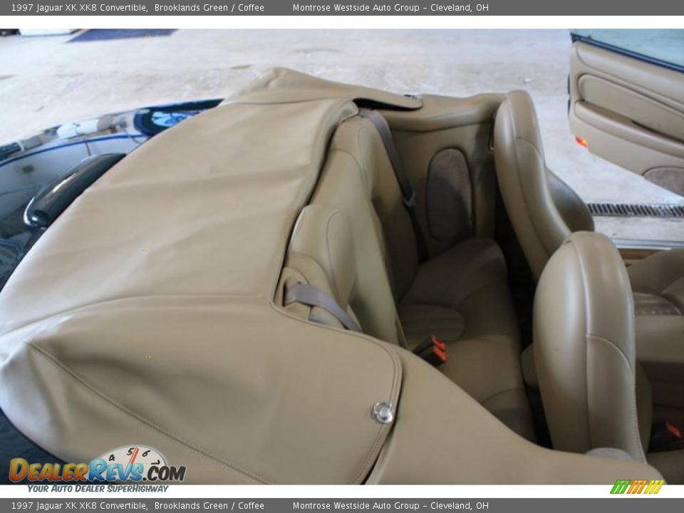 1997 Jaguar XK XK8 Convertible Brooklands Green / Coffee Photo #16