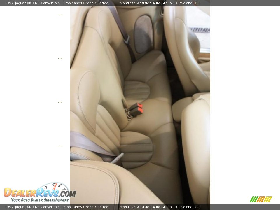 1997 Jaguar XK XK8 Convertible Brooklands Green / Coffee Photo #17