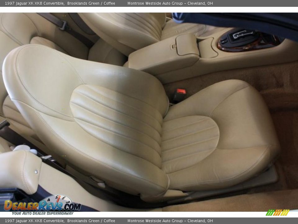 1997 Jaguar XK XK8 Convertible Brooklands Green / Coffee Photo #18