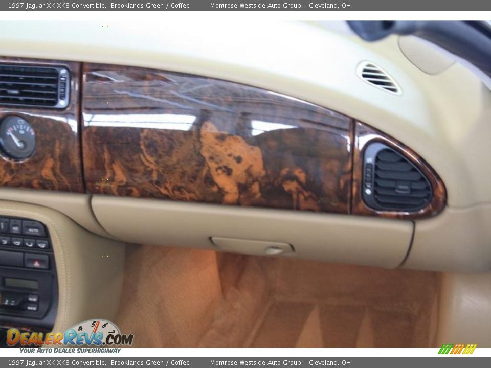 1997 Jaguar XK XK8 Convertible Brooklands Green / Coffee Photo #20