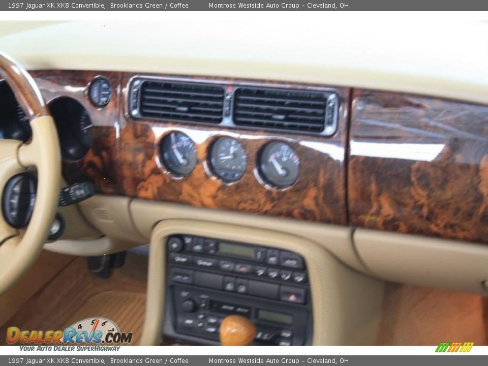 1997 Jaguar XK XK8 Convertible Brooklands Green / Coffee Photo #21