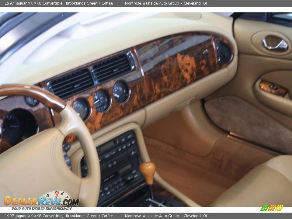 1997 Jaguar XK XK8 Convertible Brooklands Green / Coffee Photo #27