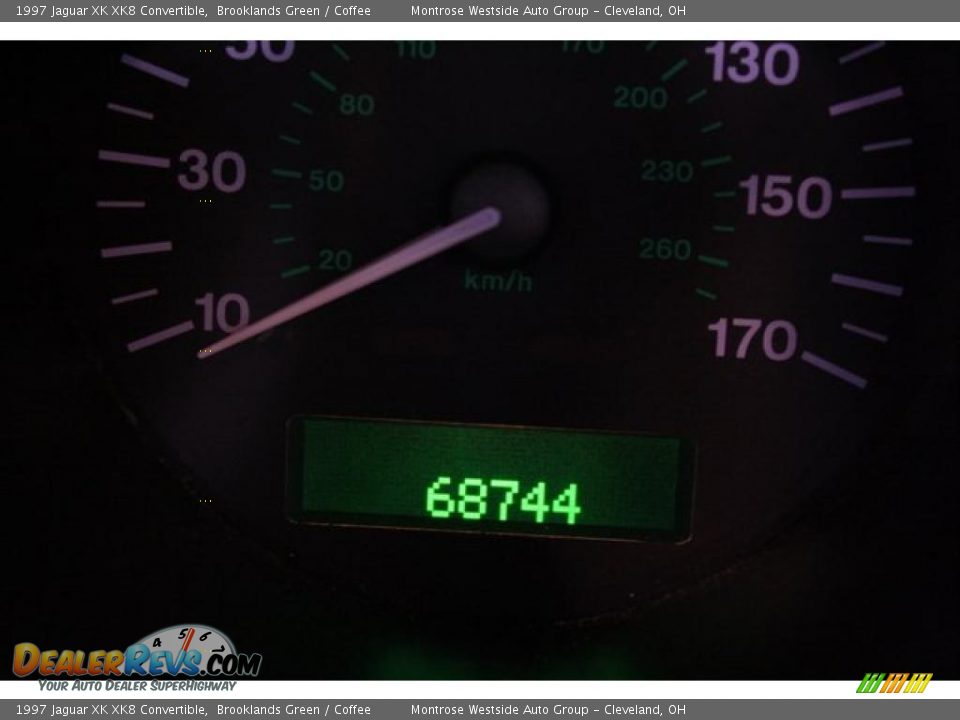 1997 Jaguar XK XK8 Convertible Brooklands Green / Coffee Photo #29