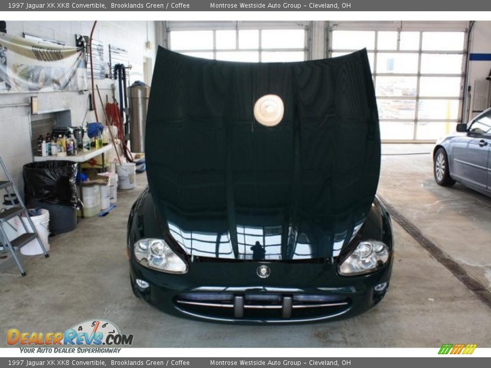 1997 Jaguar XK XK8 Convertible Brooklands Green / Coffee Photo #34