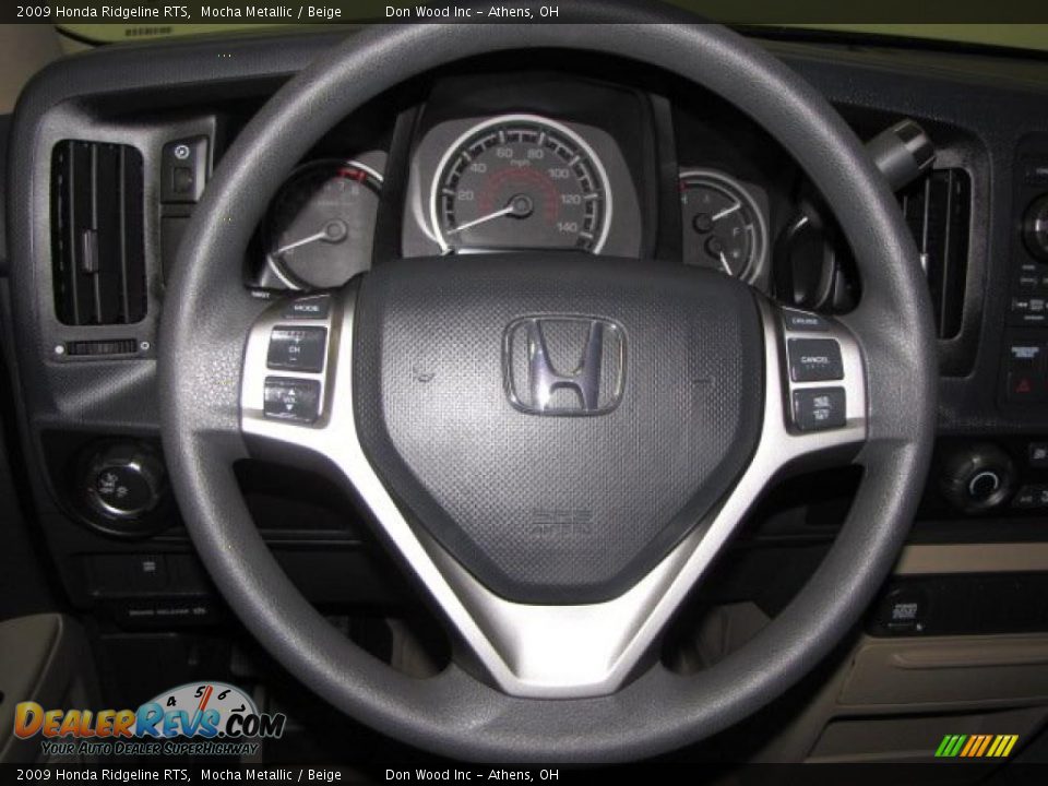 2009 Honda Ridgeline RTS Steering Wheel Photo #7