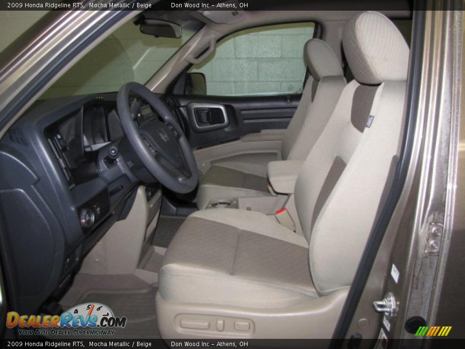 Beige Interior - 2009 Honda Ridgeline RTS Photo #10