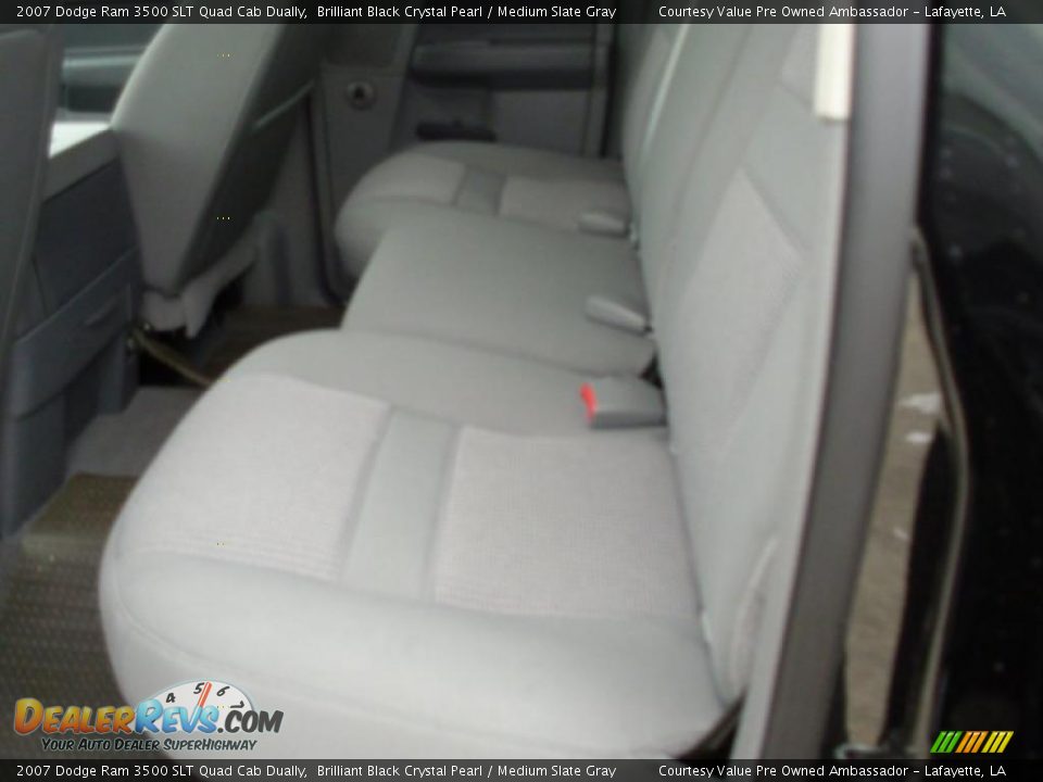 2007 Dodge Ram 3500 SLT Quad Cab Dually Brilliant Black Crystal Pearl / Medium Slate Gray Photo #5