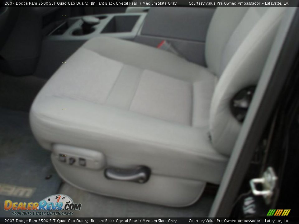 2007 Dodge Ram 3500 SLT Quad Cab Dually Brilliant Black Crystal Pearl / Medium Slate Gray Photo #6