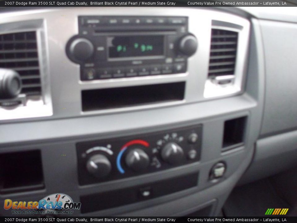 2007 Dodge Ram 3500 SLT Quad Cab Dually Brilliant Black Crystal Pearl / Medium Slate Gray Photo #8