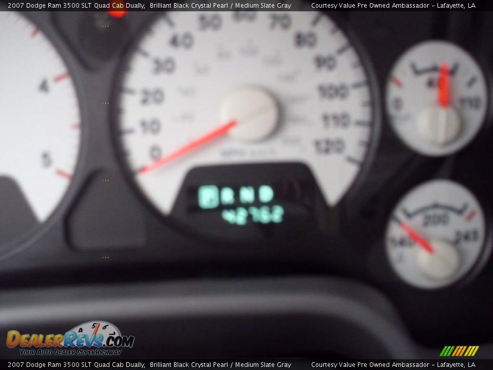 2007 Dodge Ram 3500 SLT Quad Cab Dually Brilliant Black Crystal Pearl / Medium Slate Gray Photo #9