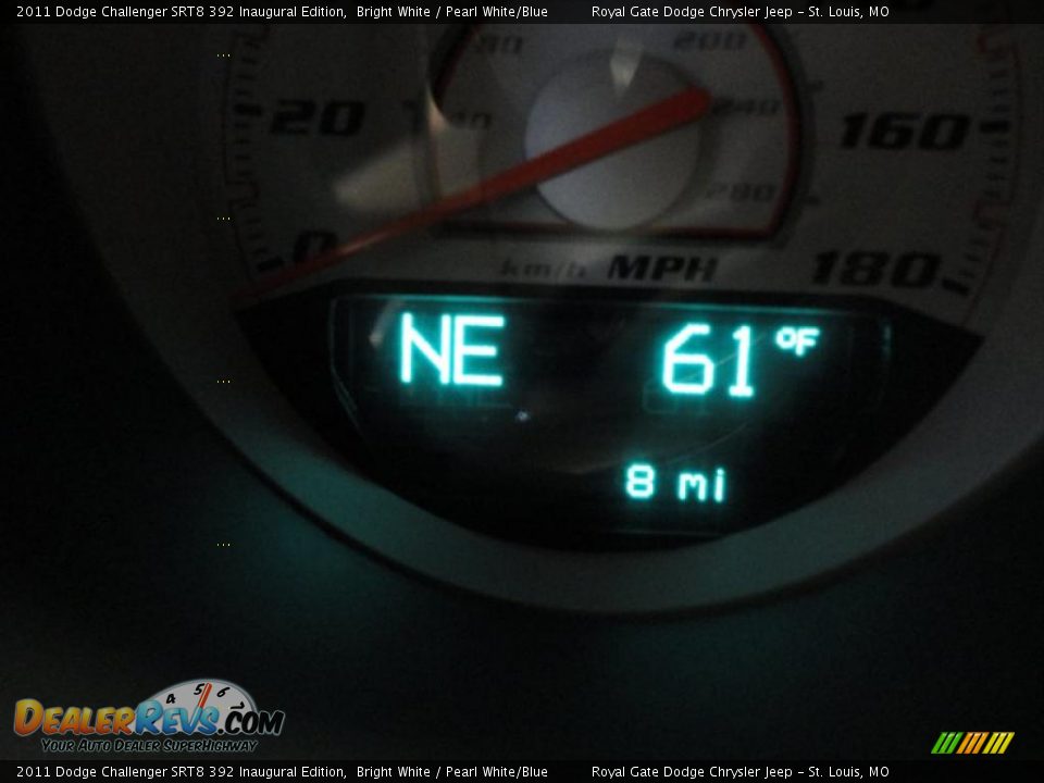 2011 Dodge Challenger SRT8 392 Inaugural Edition Bright White / Pearl White/Blue Photo #21