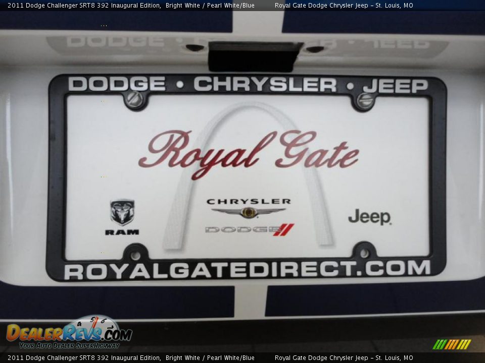 2011 Dodge Challenger SRT8 392 Inaugural Edition Bright White / Pearl White/Blue Photo #36