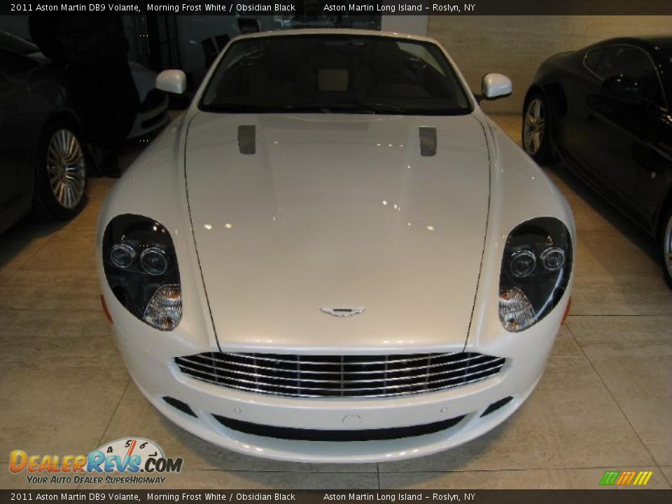 2011 Aston Martin DB9 Volante Morning Frost White / Obsidian Black Photo #2