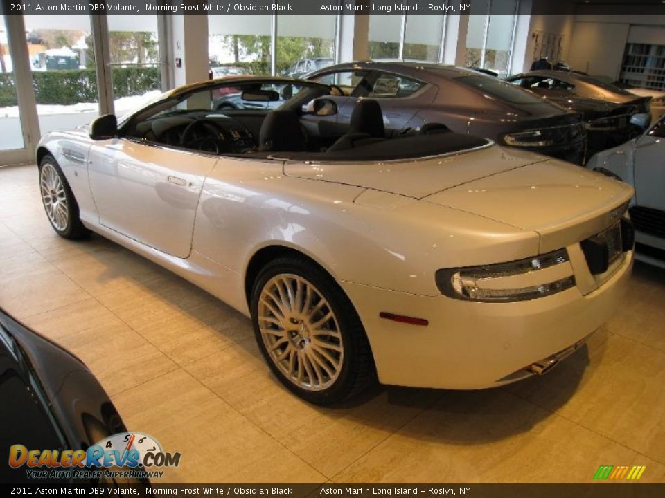2011 Aston Martin DB9 Volante Morning Frost White / Obsidian Black Photo #4